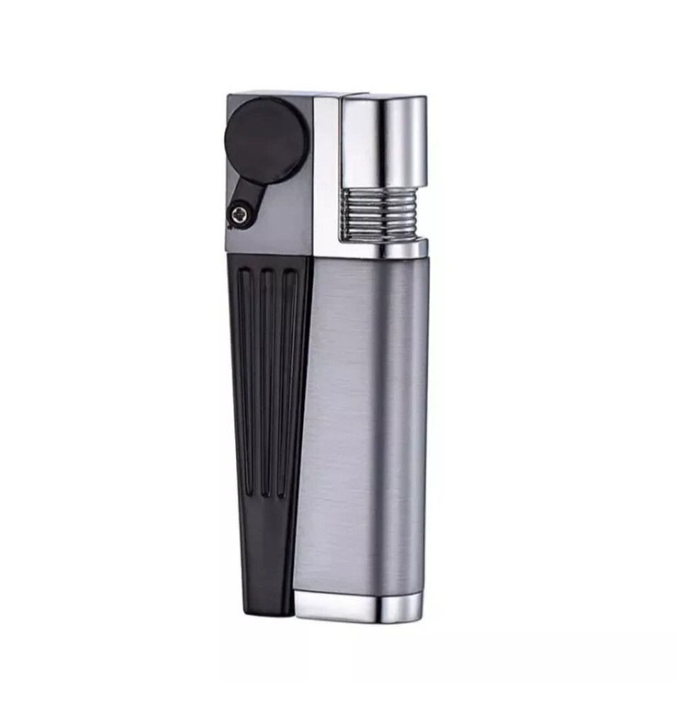 Portable Pipe Lighter Versatile Foldable Multi Purpose Metal Lighter Bowl Silver