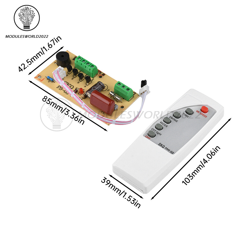Universal Fan Remote Control Modified Board Circuit Board Control Board Repair