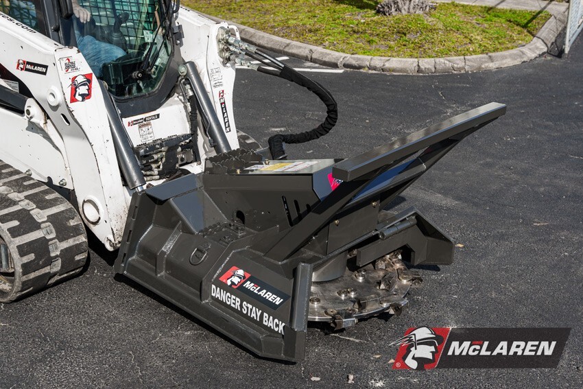 Skid Steer Forestry Disc Mulcher 60" Width with Quick Attach 30-56 GPM