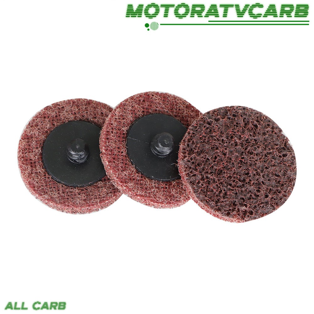 ALL-CARB 50× 2" Medium Surface Conditioning Discs Roll Lock Grinder Sanding Pads