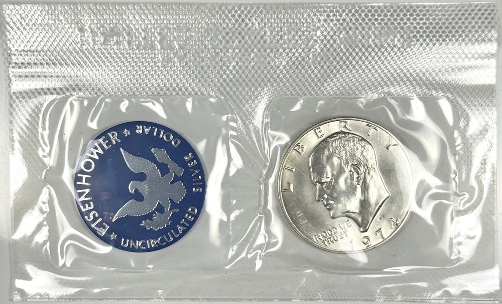 1974 UNCIRCULATED 40% SILVER EISENHOWER DOLLAR
