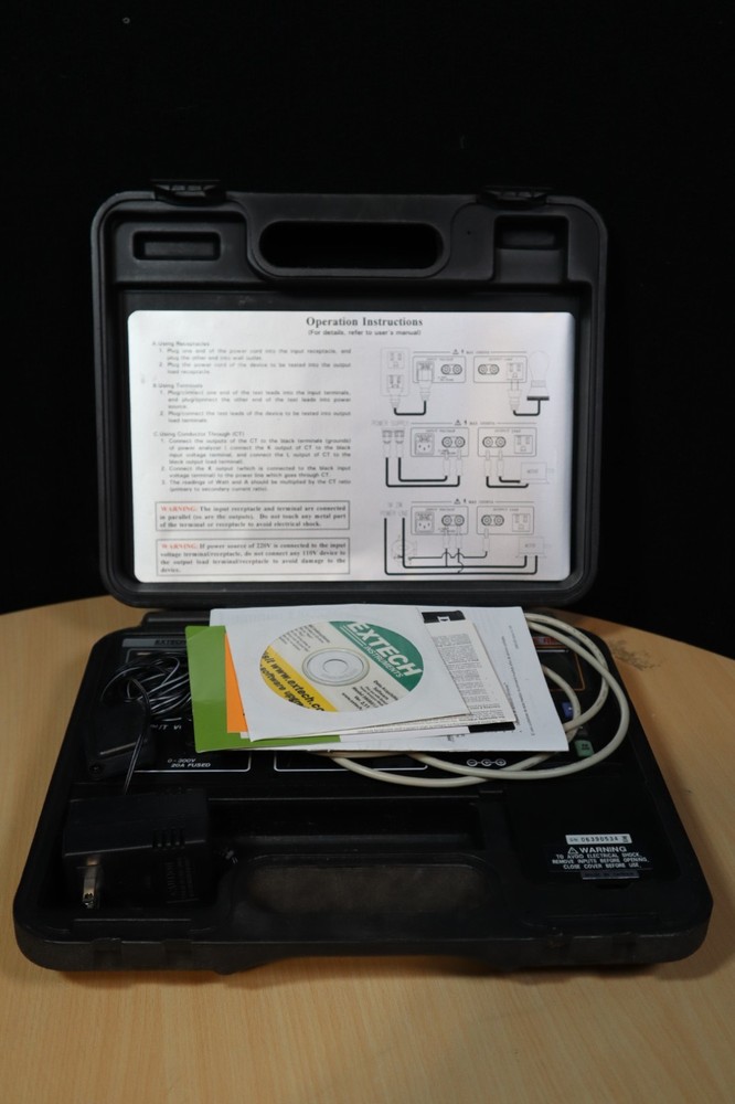 EXTECH 380803 Power Analyze and Data Logger in Portable Case