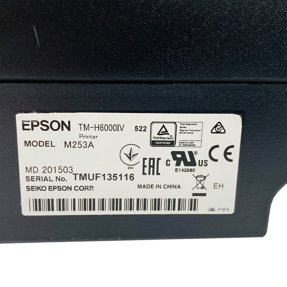 Epson TM-H6000IV Multi-function POS Compact Receipt Thermal Printer USB Endorser