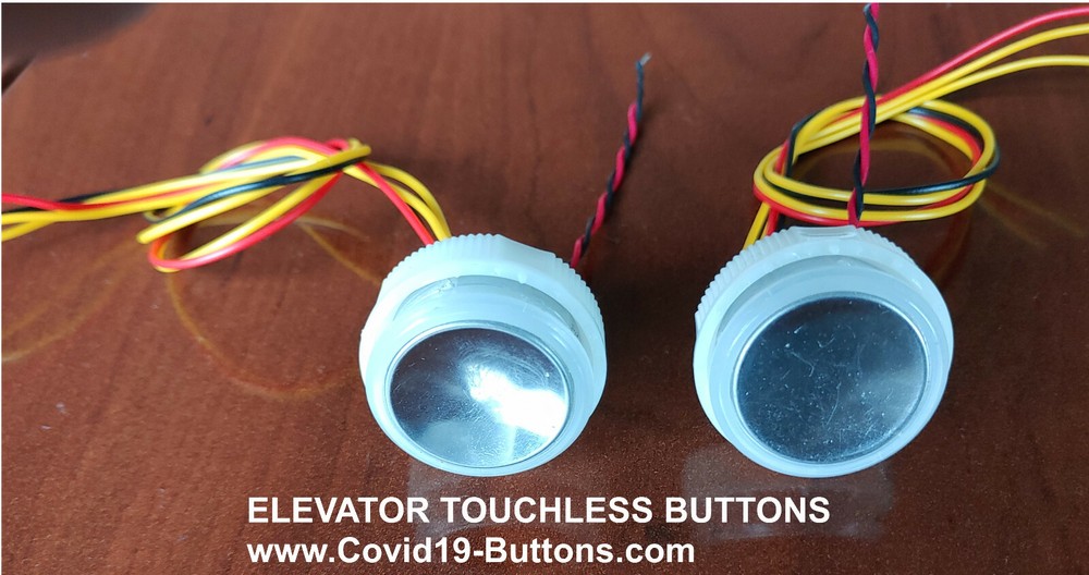 OTIS elevator Buttons Touch-Less ,TOUCH-FREE ,QTY 2pcs , Oits LED red
