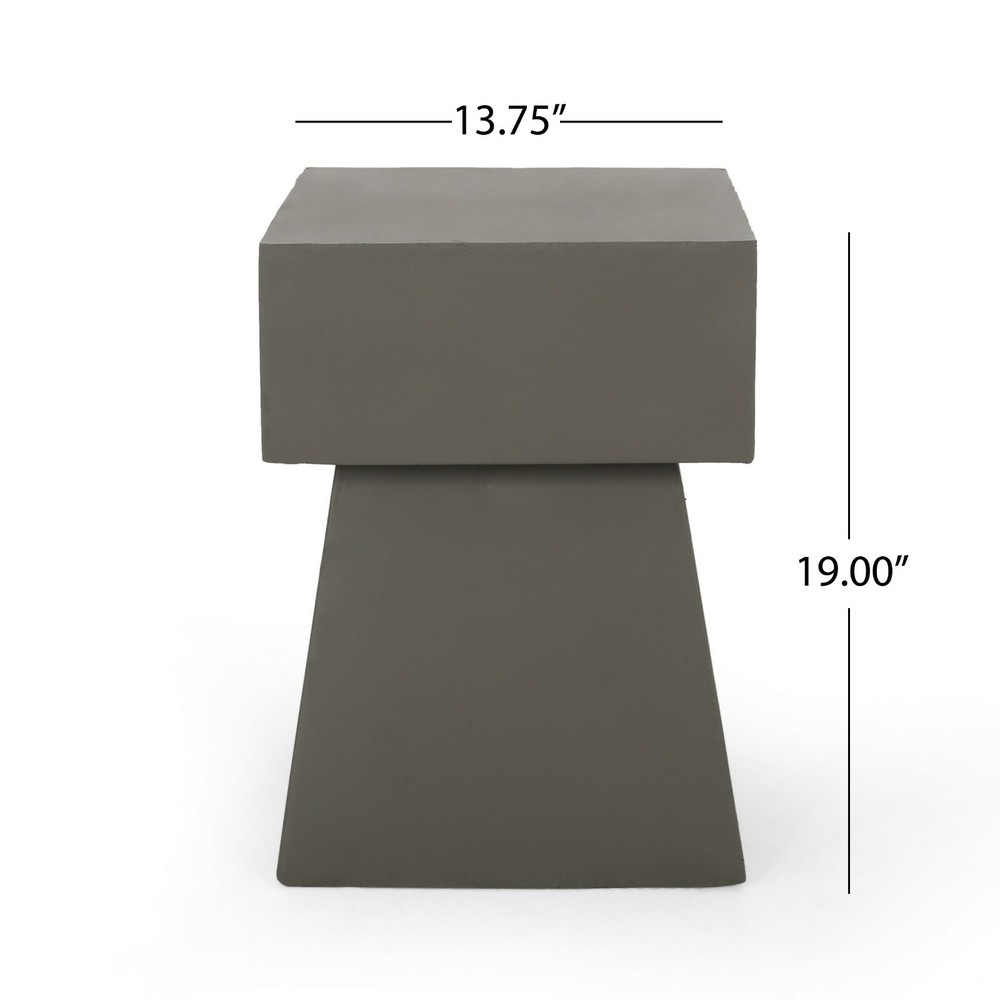 Karrah Outdoor Modern Side Table
