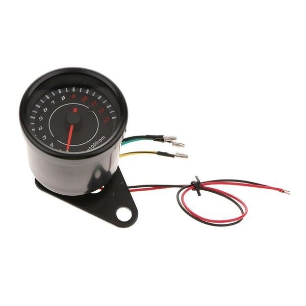 Motorbike LED Backlight Speedometer W/Bracket
