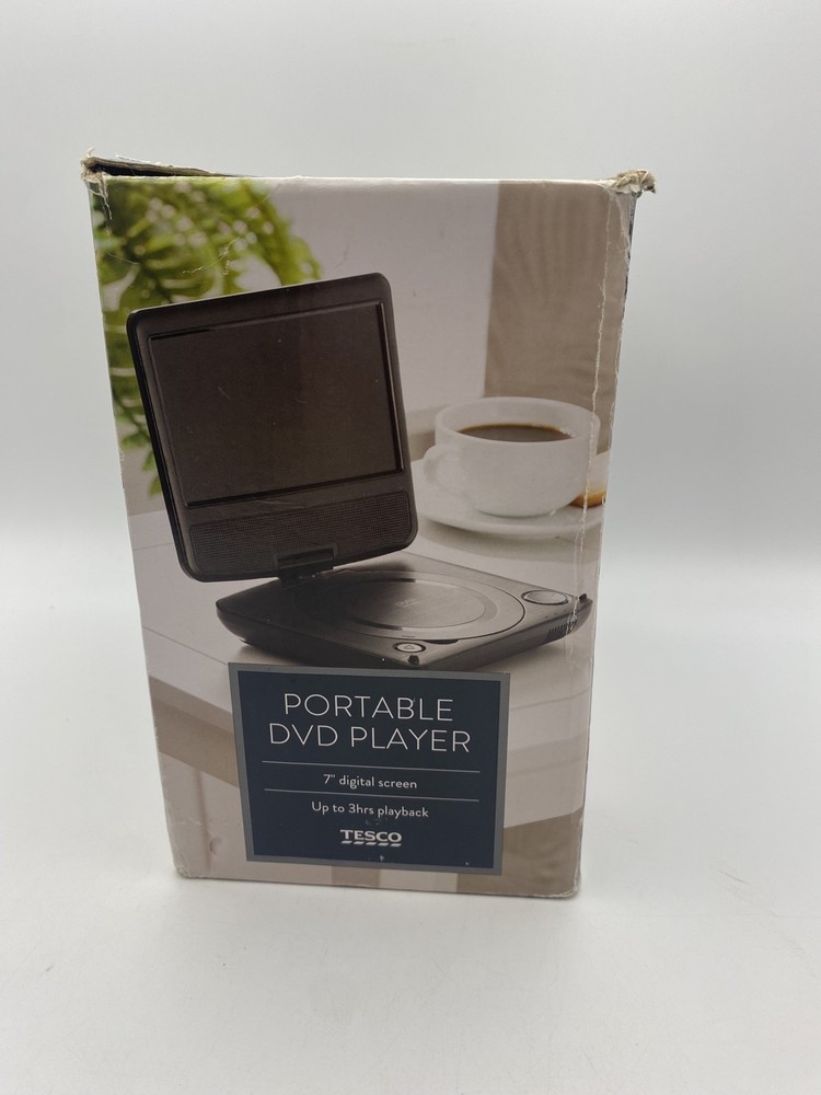 Tesco T7PDVD16 7’’ Portable DVD Player Black