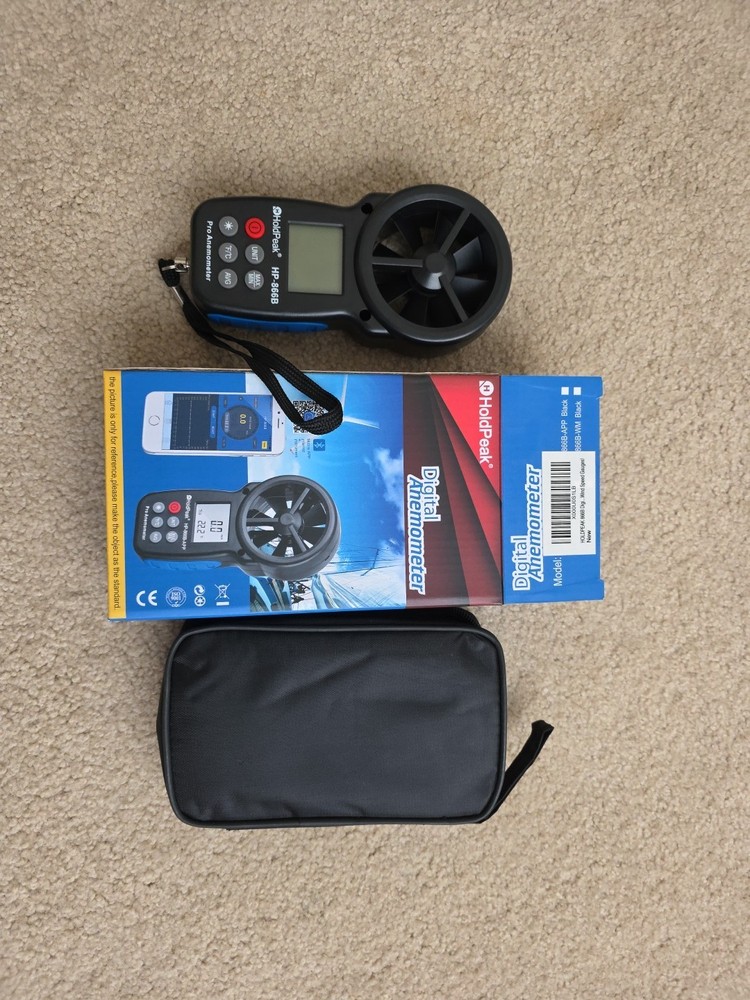 HOLDPEAK 866B Digital Anemometer Handheld Wind Speed Meter