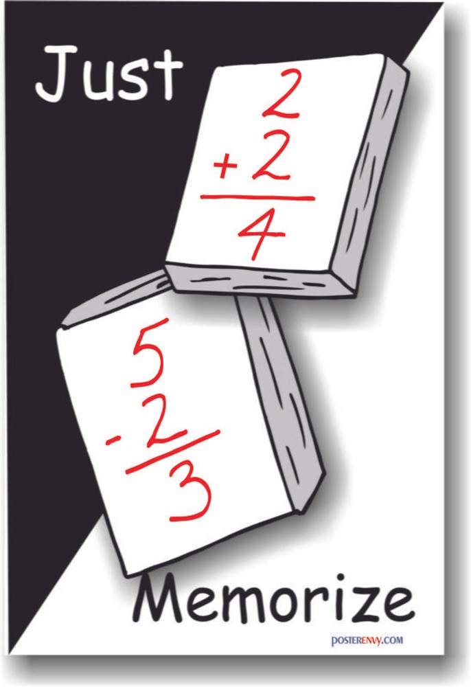 Just Memorize -  Math POSTER