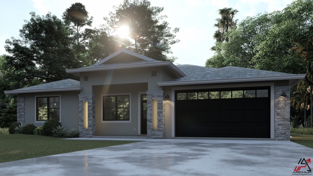 BLUEPRINTS CONTEMPORARY HOUSE PLAN ARCHUP #126