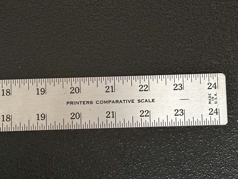 BOSTON GLOBE Employee 1948 Arthur Gaebel Printers Comparative Scale No. 604
