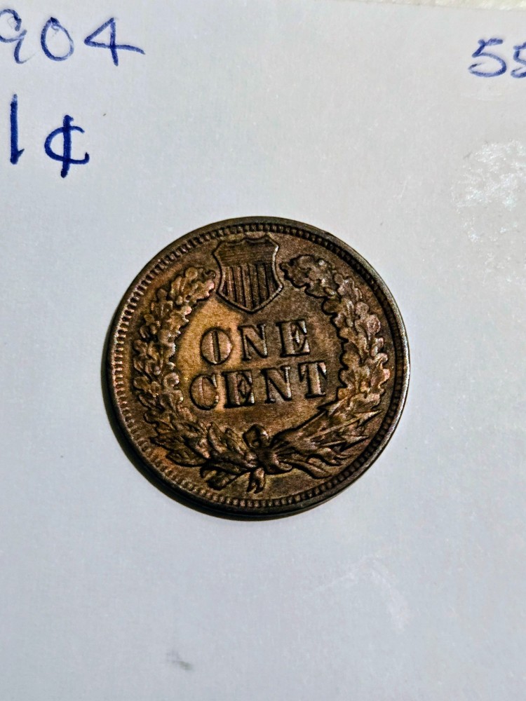 1904 Indian Head Wheat Cent