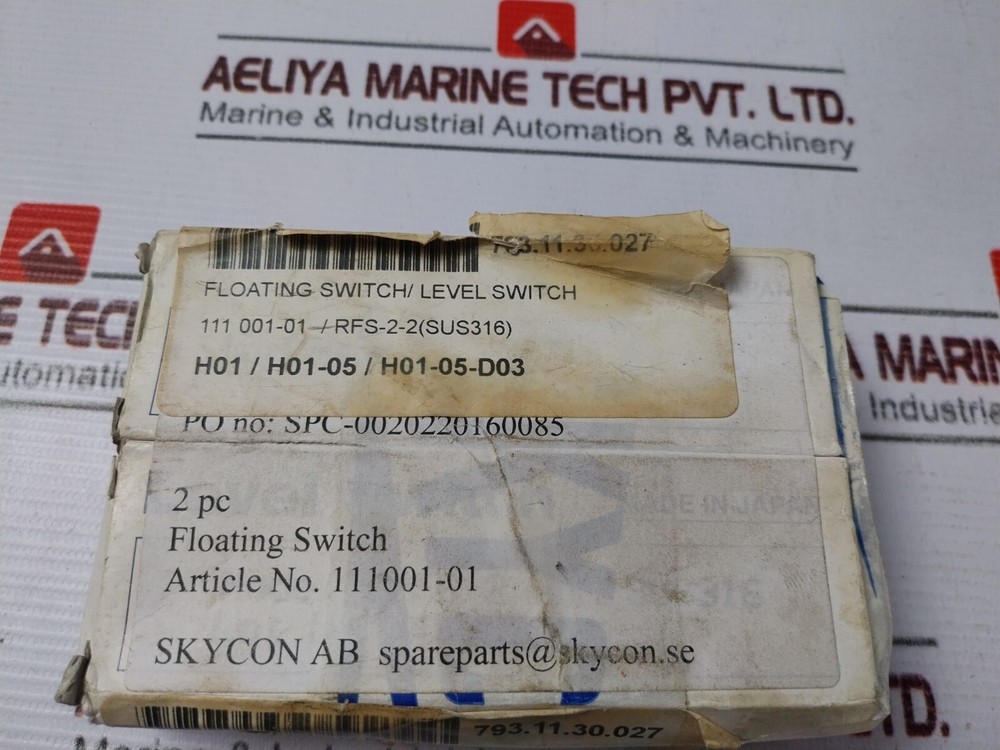Skycon Rfs-2-2 Floating Switch / Level Switch