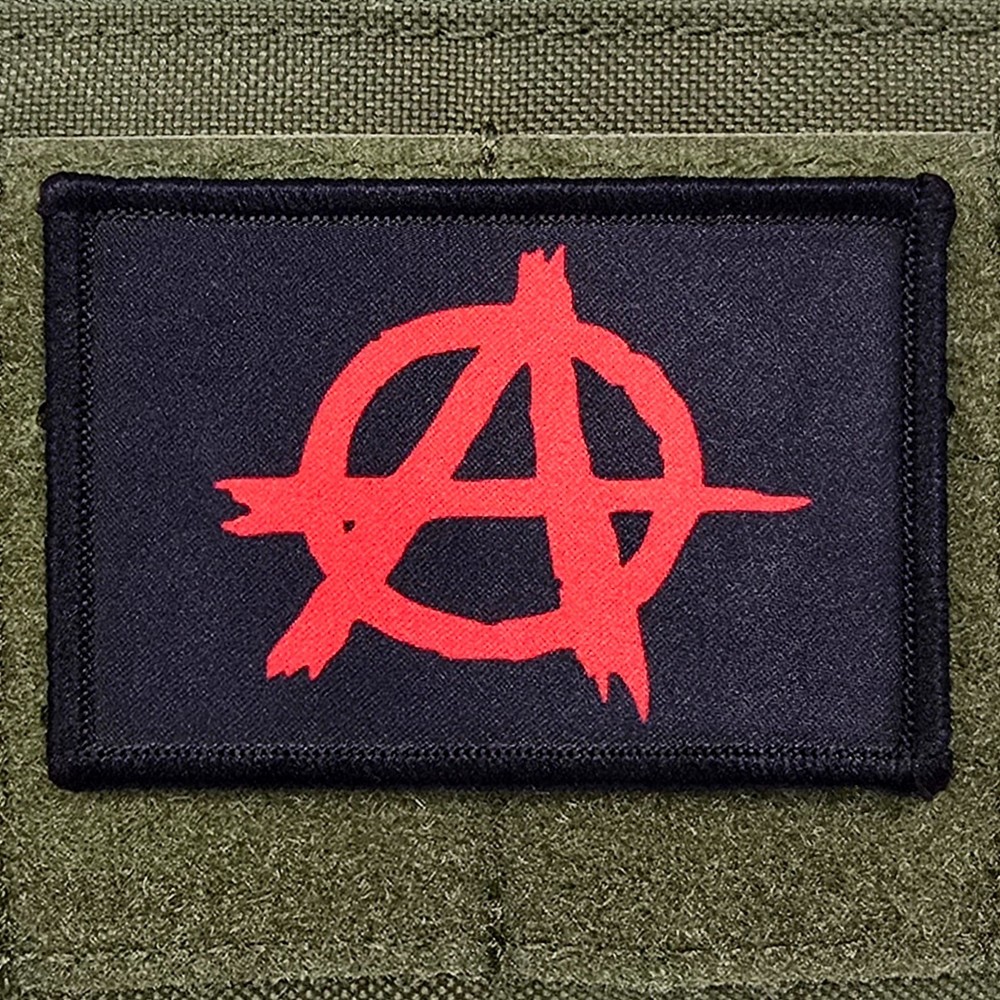 Anarchy Patch Moral Tactical Meme Punk Flag Hook & Loop 3x2