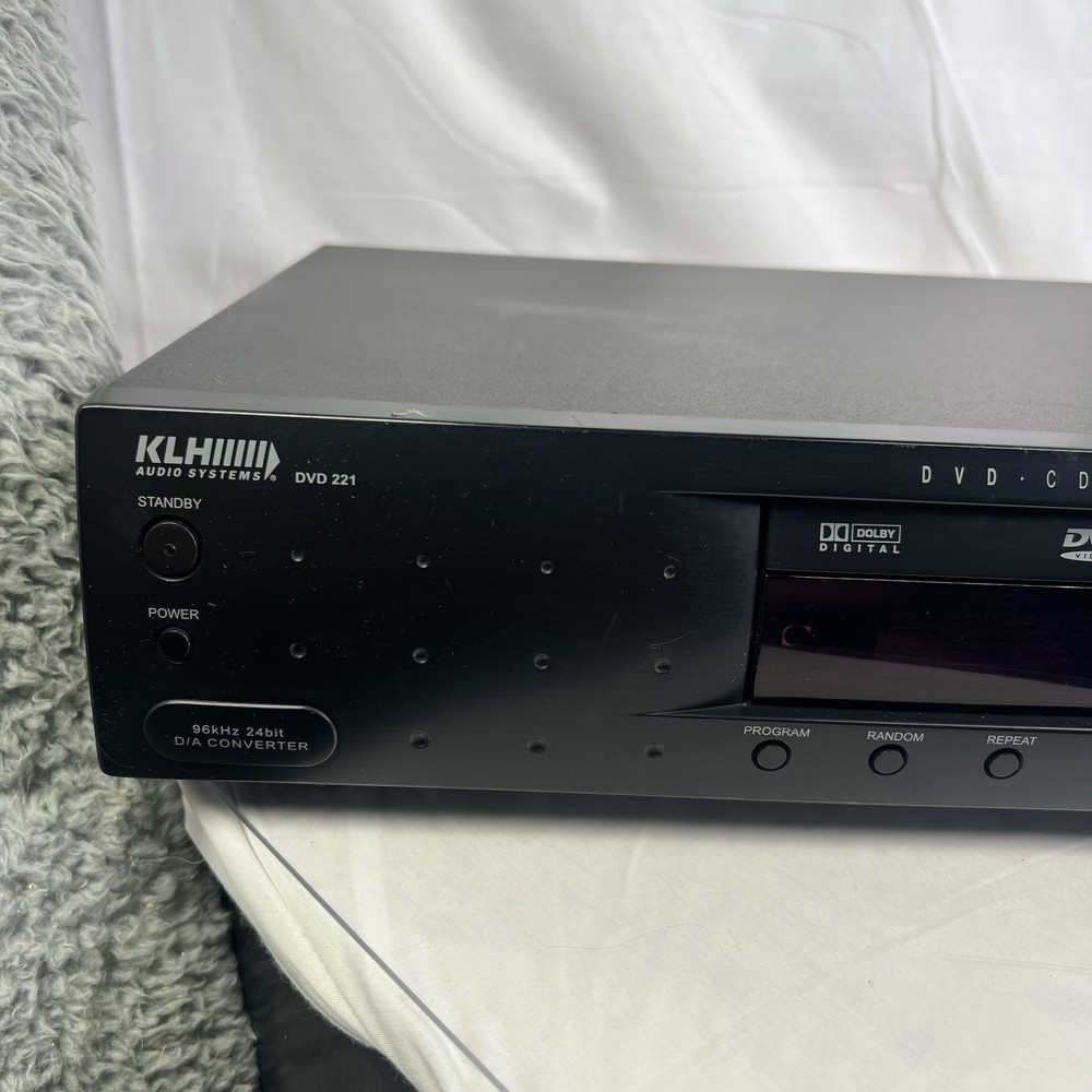 KLH DVD 221 DVD. CD. Player NO Remote control.