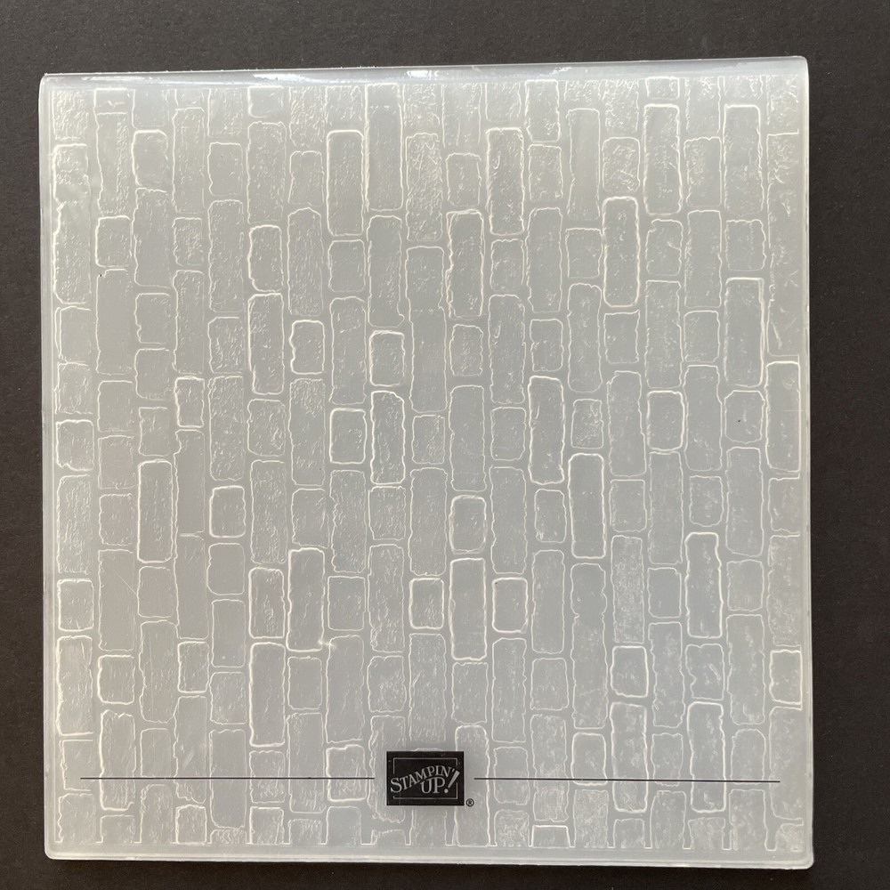 Stampin' Up Brick and Mortar 3D Embossing Folder, 6" x 6"