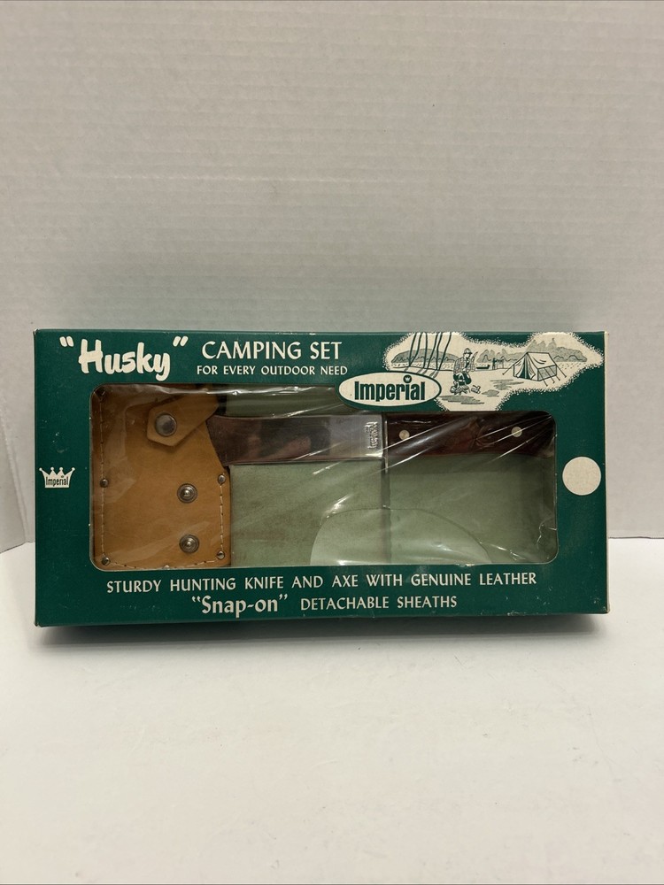 Imperial “Husky” Camping Axe With Leather Sheath And OG Box