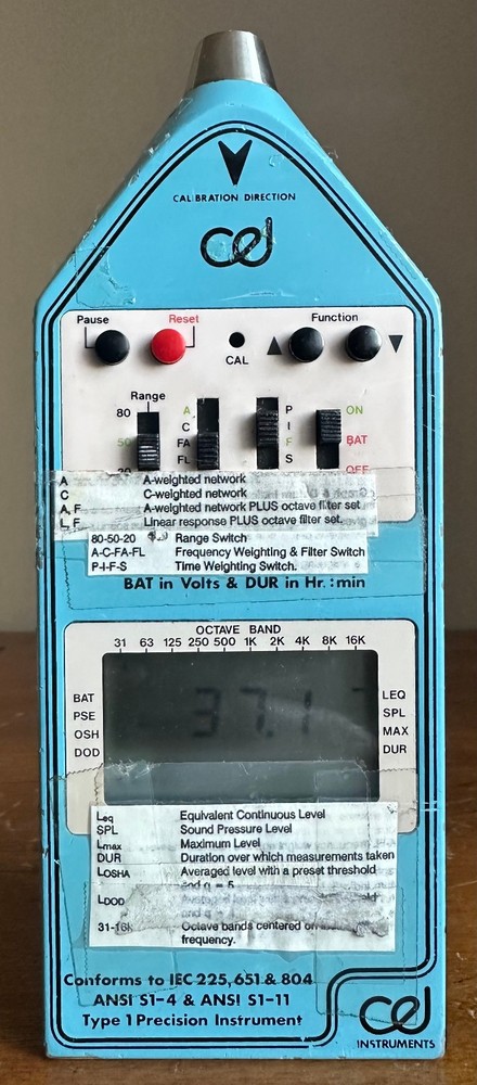 CEL Instruments CEL-266 Integrating Octave Band Sound Level Meter