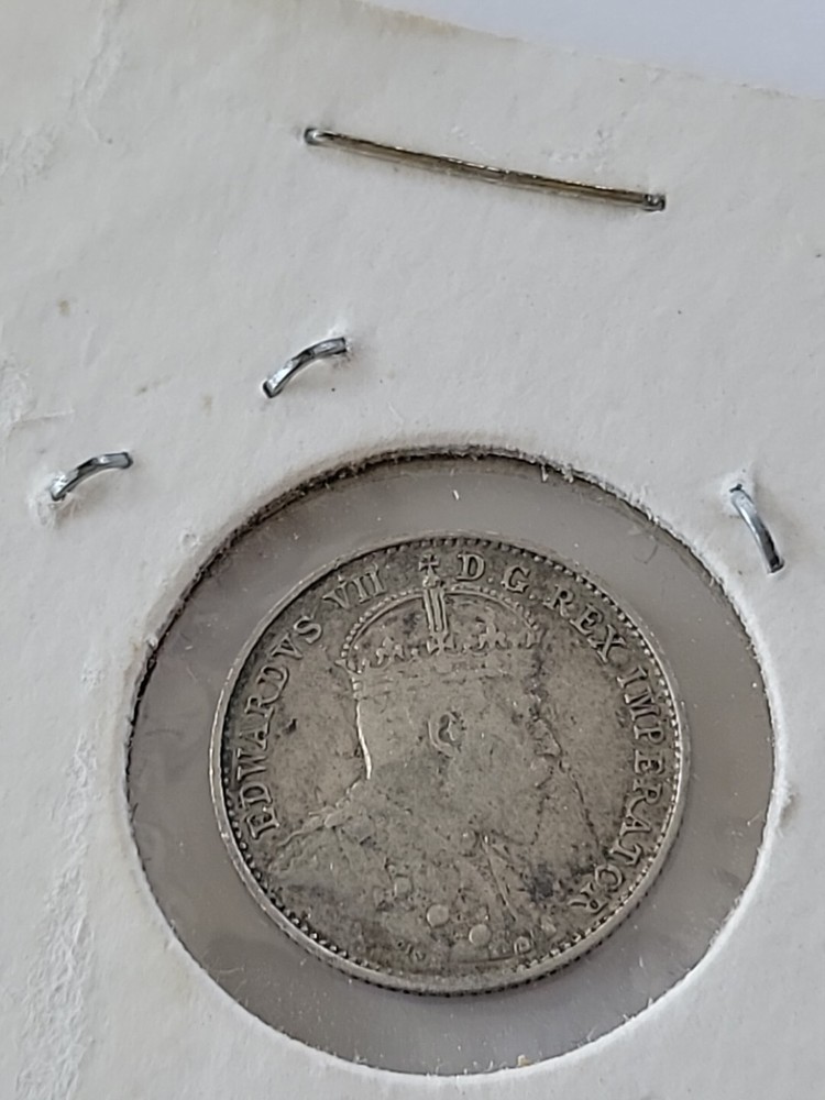 Canada 1906 5 Cents Silver Coin 1958