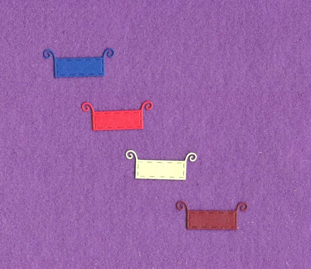 SIGN die cuts scrapbook cards