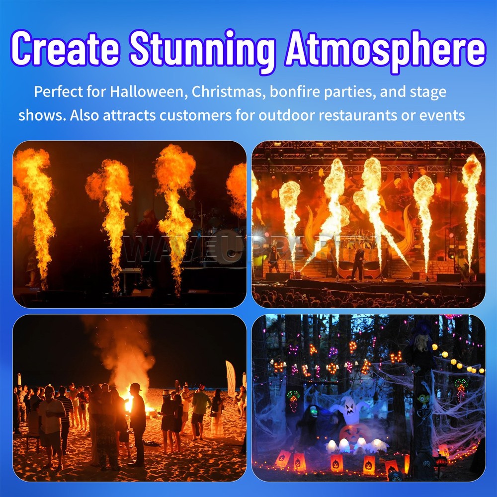 PAIDUN 350W Rainproof Fire Machine Flame Thrower Stage Effect Disco Show Event