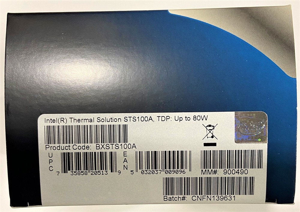 Intel BXSTS100A Active Heat-Sink with Fixed Fan NEW