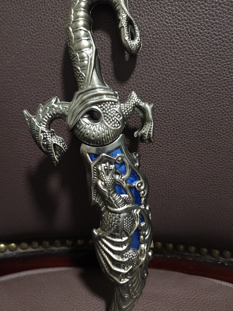 Blue Dragon Dagger Knife 15 Inch