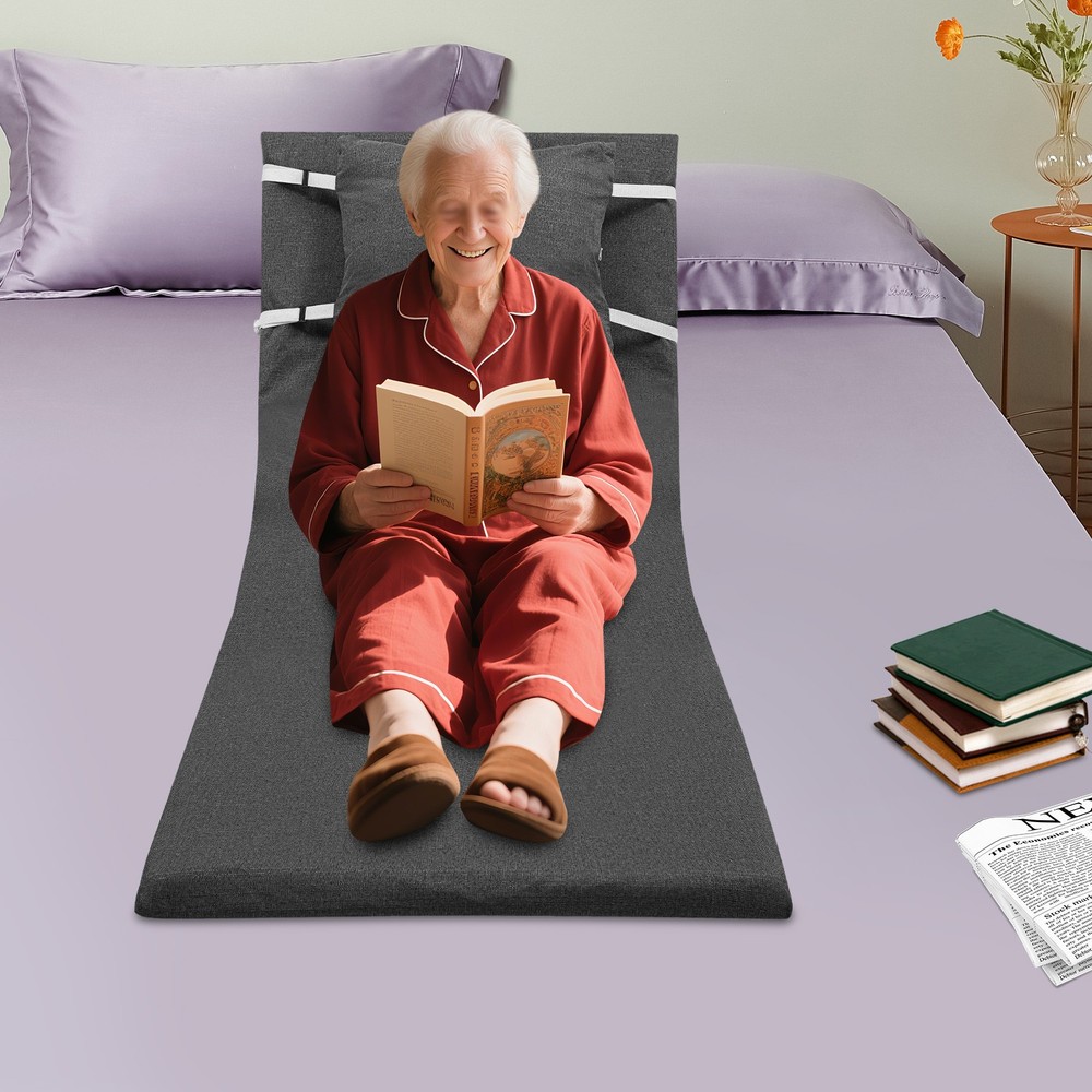 Electric Lifting Bed Backrest 2-80°Adjustable Back Rest Support For Elderly Grey