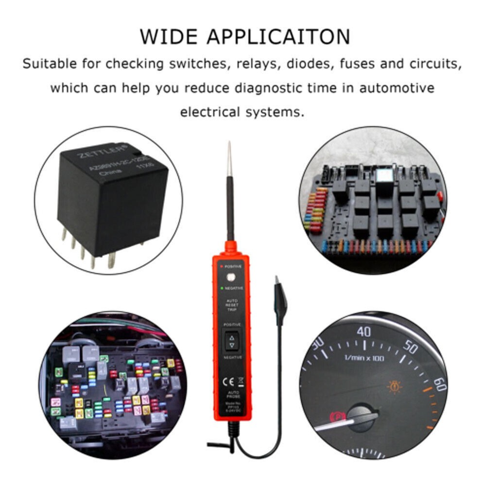 Car Vehicle Digital Power Probe Circuit Electrical Tester Test Device System US