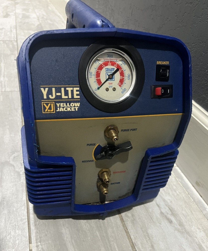 YELLOW JACKET 95730 Single Refrigerant Recovery Machine