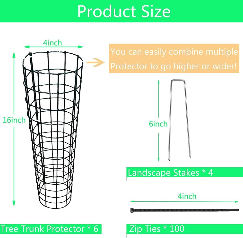 Andwarmth Tree Protectors-Tree Protectors from Deer,Tree Trunk Protector 8pcs