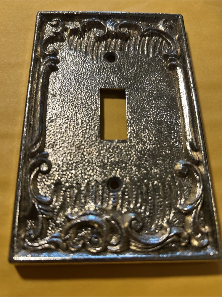Vintage Dilly Brass Plated Light Switch Plate