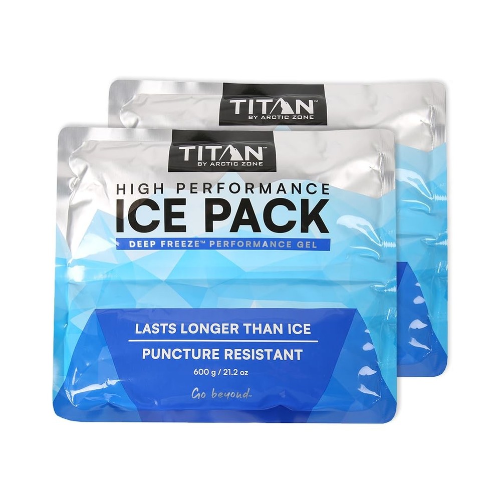 Arctic Zone Titan Deep Freeze Ice Pack- (2 Pack) 600 Gram High Performance Ic...