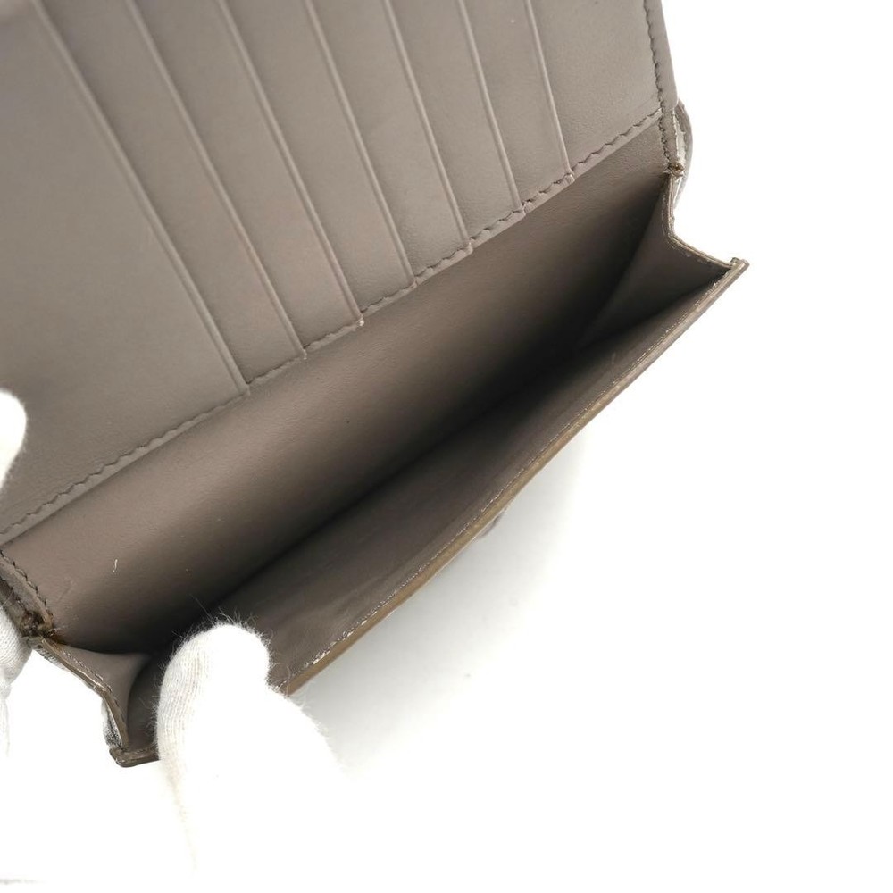 CELINE Mini Wallet Strap Wallet Folded Beige From Japan