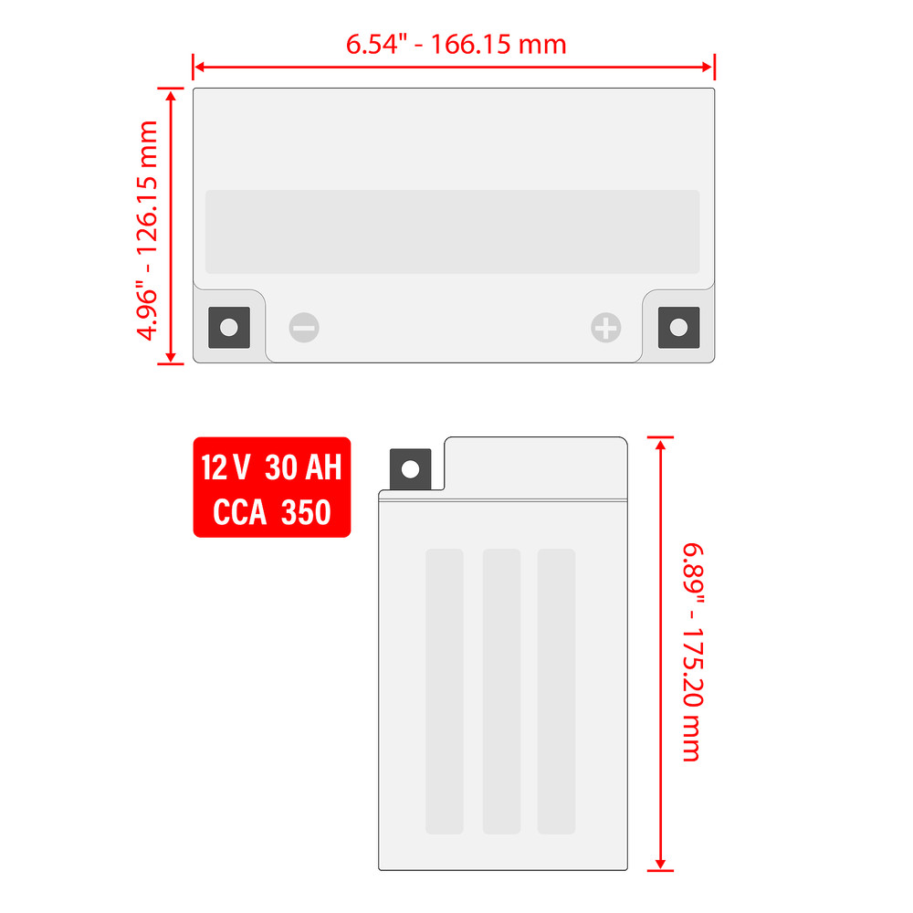 AGM Battery for Seadoo GTX S 155 2012 2013 2015