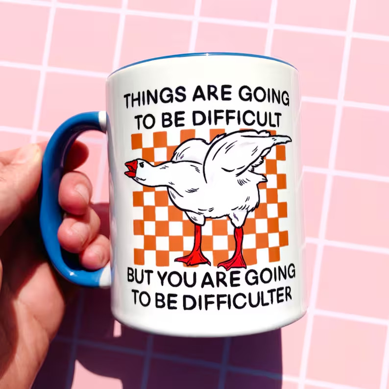 Funny Goose Mug Meme Coffee Cup Gift
