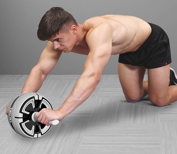 Fodoto Ab Roller Abdominal Exercise Roller - Forward Brake & Auto Rebound