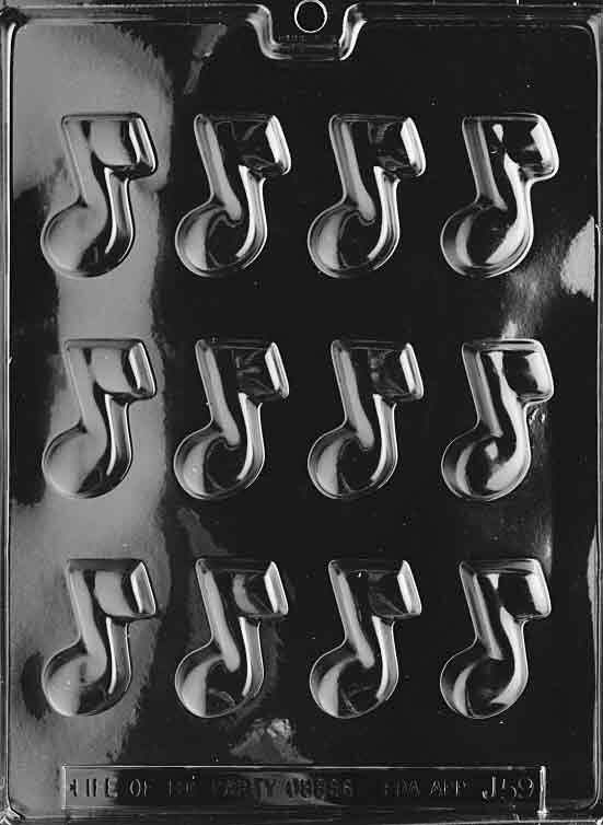 MUSICAL NOTE Chocolate Candy Mold - Soap Making ~ BUY 2 GET 1 FREE!