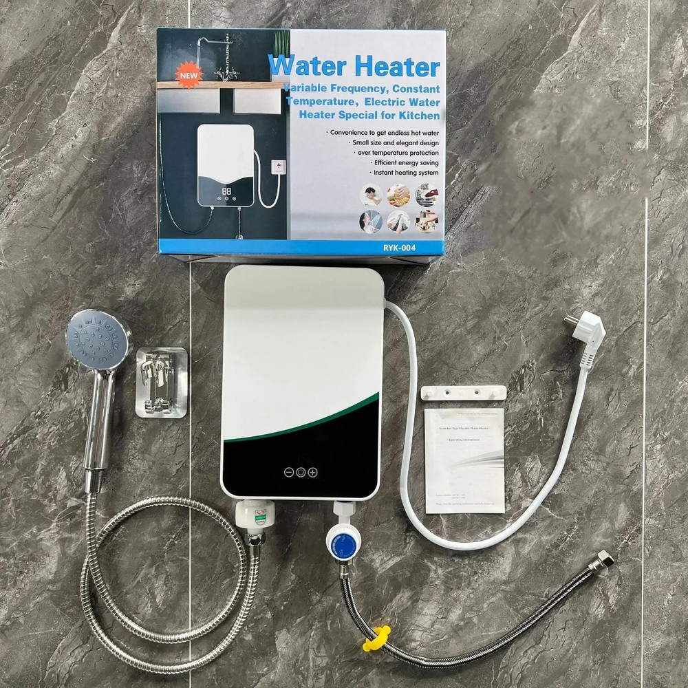 Tankless Mini Hot Water Heater Thermostatic Washing Heating System for Kitchen