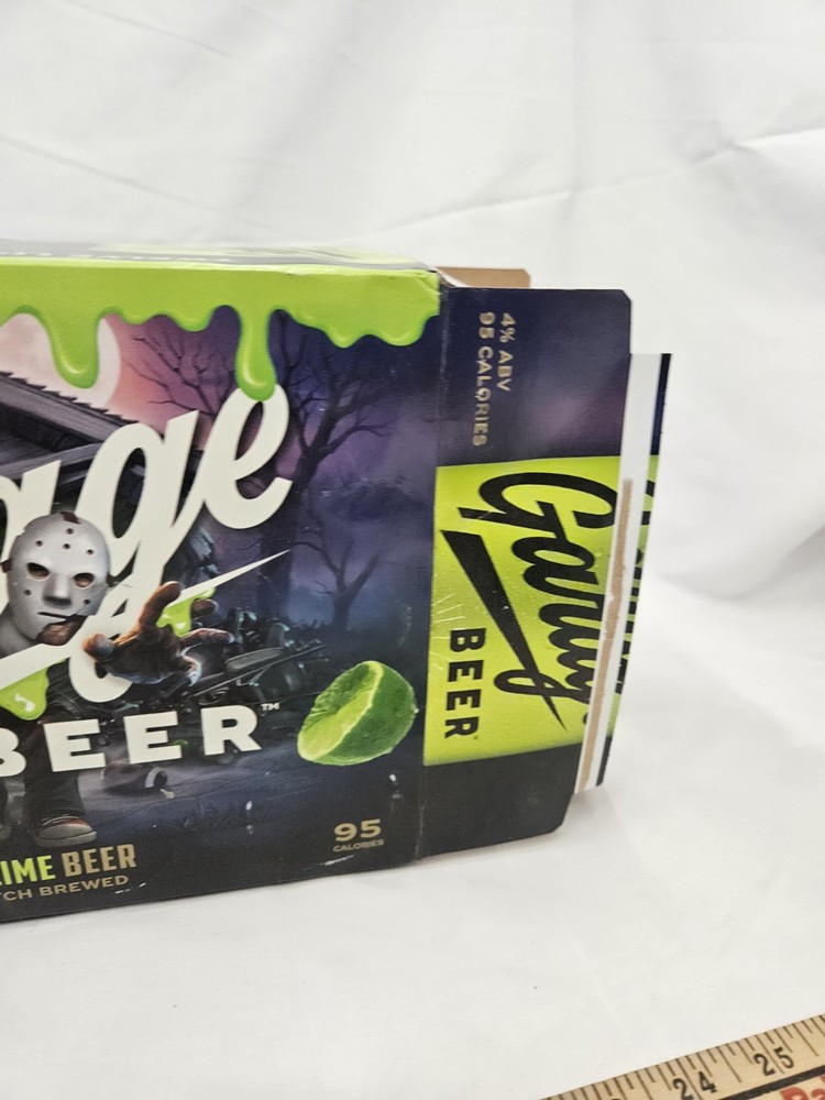 Garage Beer Lime Halloween 12 Pack Beer EMPTY BOX Green