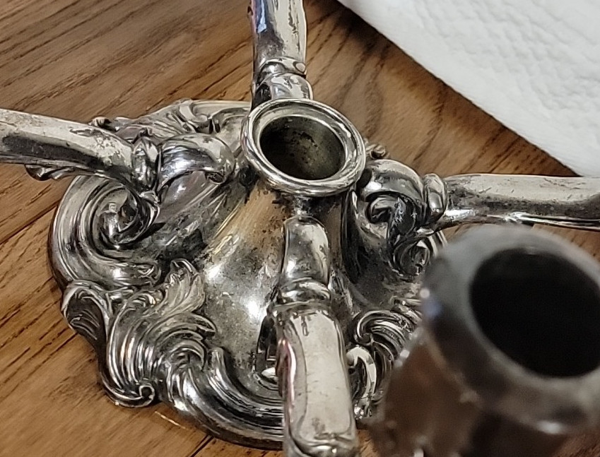 Reed & Barton 145 Silverplate Epergne Candelabra
