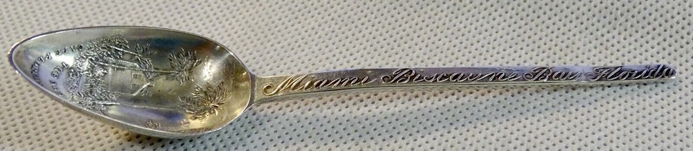 Key Biscayne Miami Florida 4" Sterling Souvenir Spoon