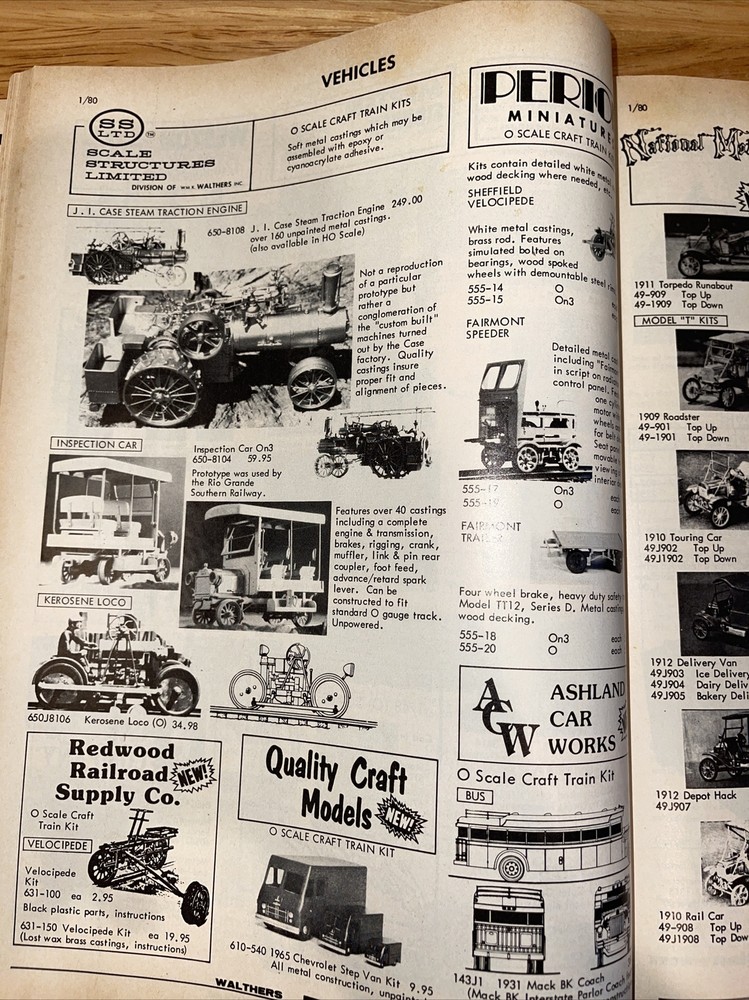Walthers O Scale Catalog & Craft Train Reference Manual Model Railroading 40th
