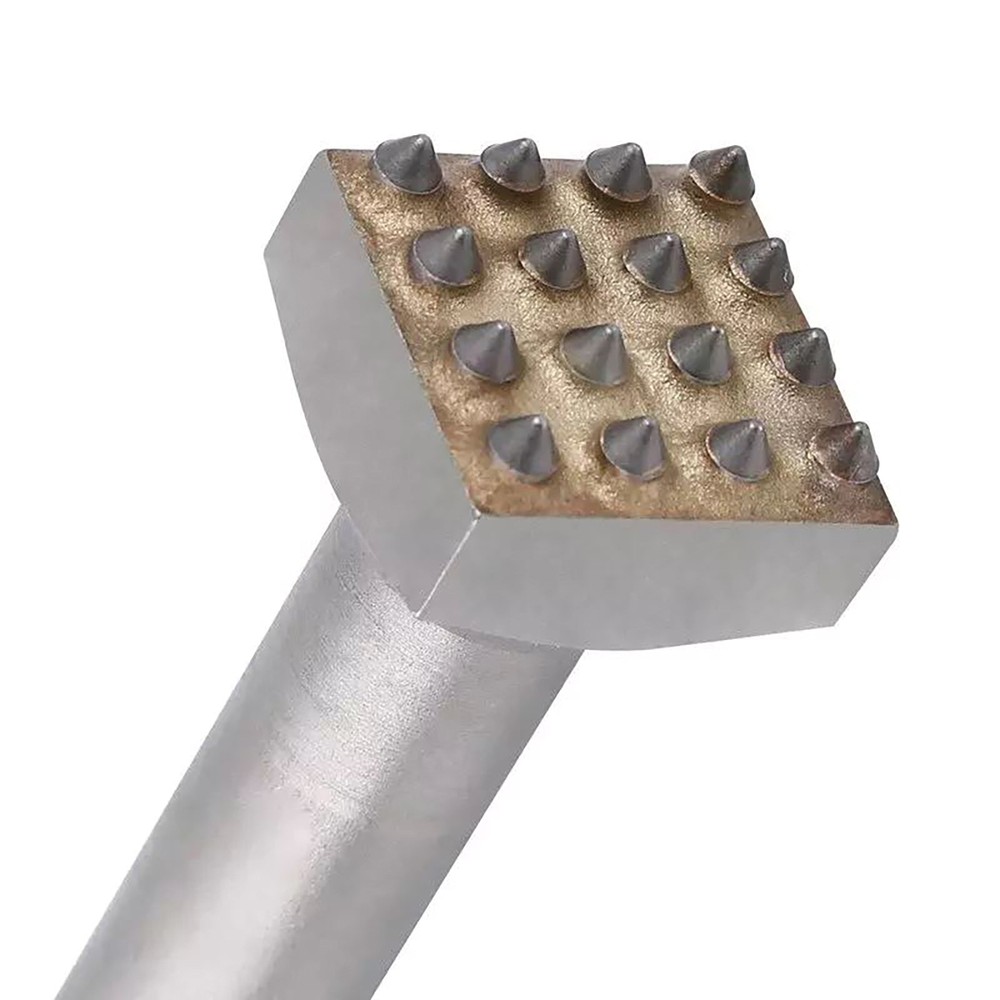 SDS PLUS Carbide Tipped 16Teeth Bush Hammer Chisel Bit Tool For Concrete Stone