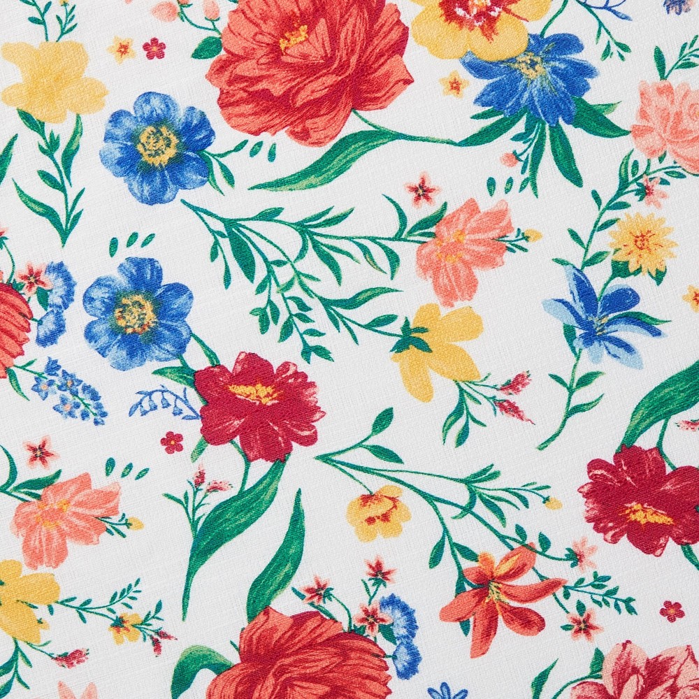 Flowering Frontier Fabric Tablecloth Multicolor 70" Round