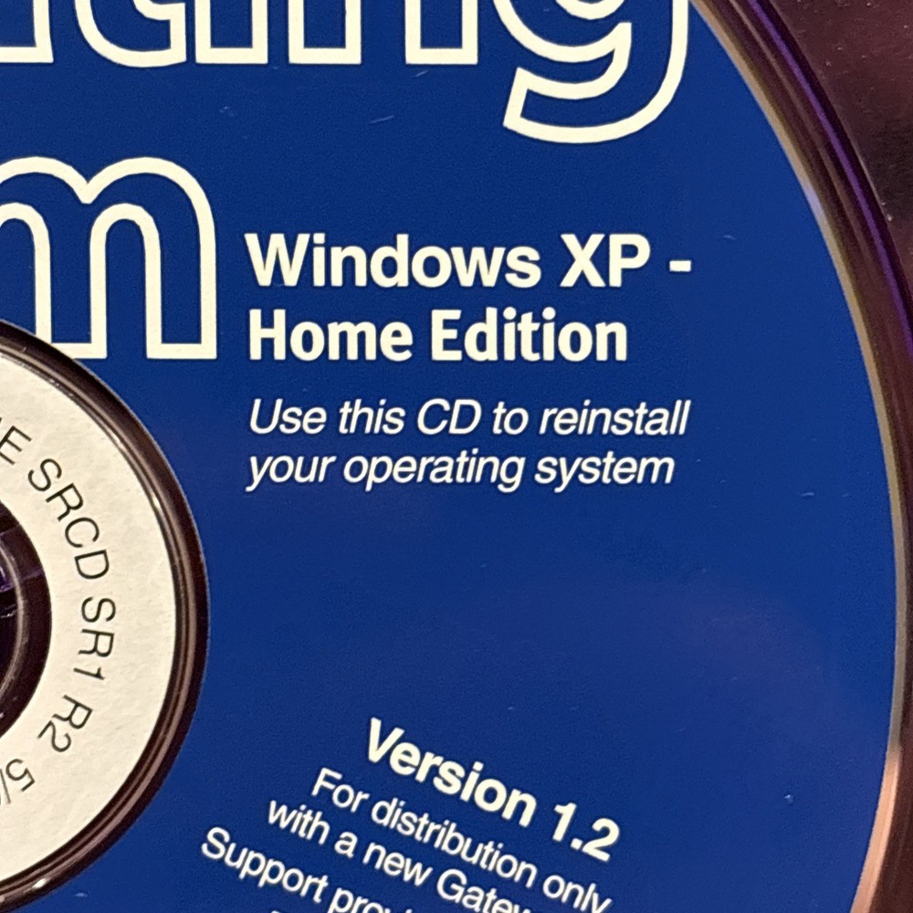 Vintage CD - Microsoft Windows XP Home Edition for Gateway