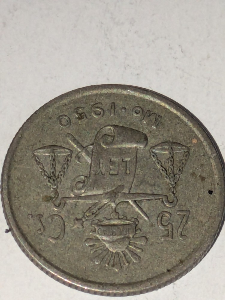 1950 - MEXICO 25 CENTS XF