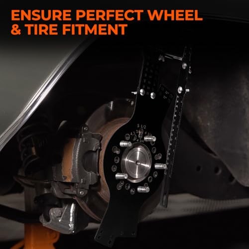 Wheel Fitment Tool, Offset Measuring Mockup Tool Wheel Simulator for Fits 5 Lug