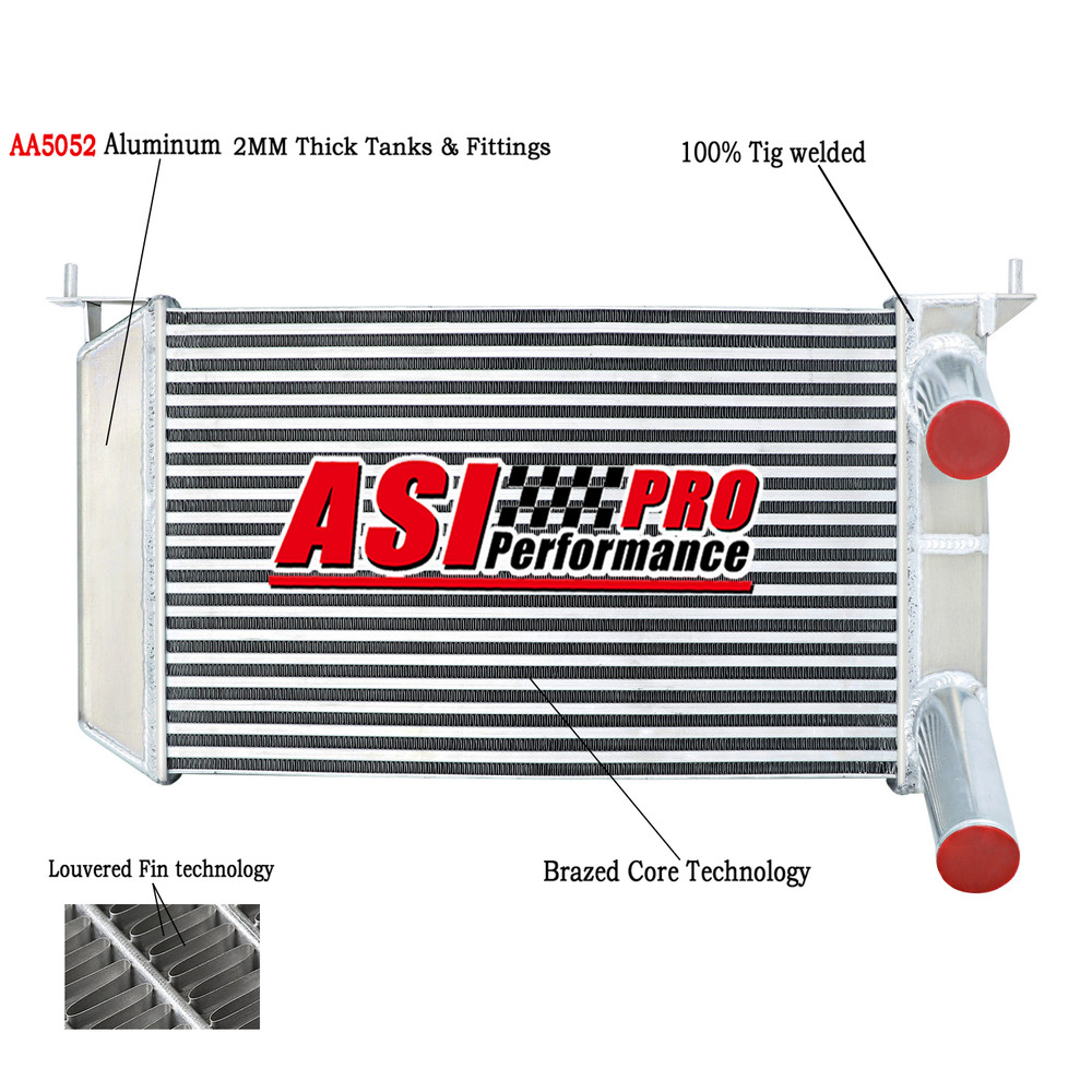 Universal Front Mount Aliuminium Intercooler 320mm x 500mm x 50mm