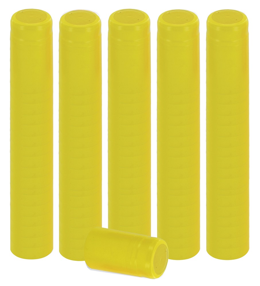 Home Brew Ohio Yellow PVC Shrink Capsules 100 count